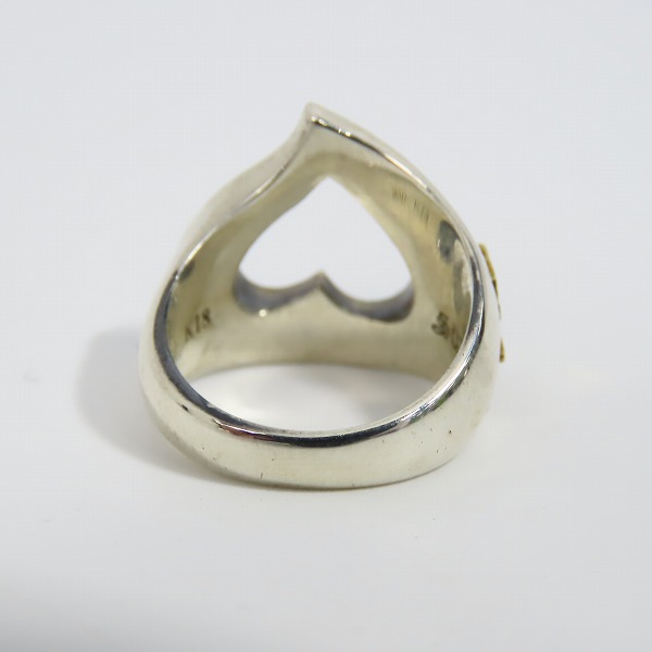 実際に弊社で買取させて頂いたSURT×MAGICAL DESIGN/サート × マジカルデザイン 950×K18 23AW Original Ring スペードリング 9号の画像 3枚目