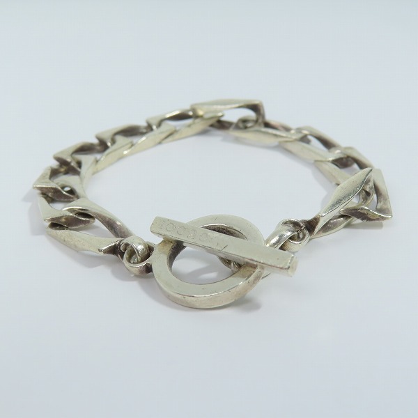 実際に弊社で買取させて頂いたGUCCI/グッチ シルバー925 スクエア チェーン ブレスレット/Tバー の画像 3枚目