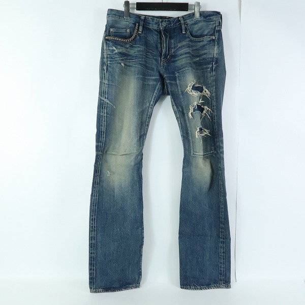 実際に弊社で買取させて頂いたHYSTERIC GLAMOUR/ヒステリックグラマー PF加工 スリムストレート デニムパンツ 0231AP02/34