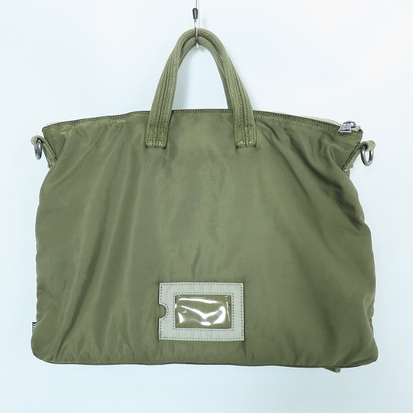 実際に弊社で買取させて頂いたDIESEL/ディーゼル 2WAY ショルダー/トートバッグ カーキの画像 1枚目