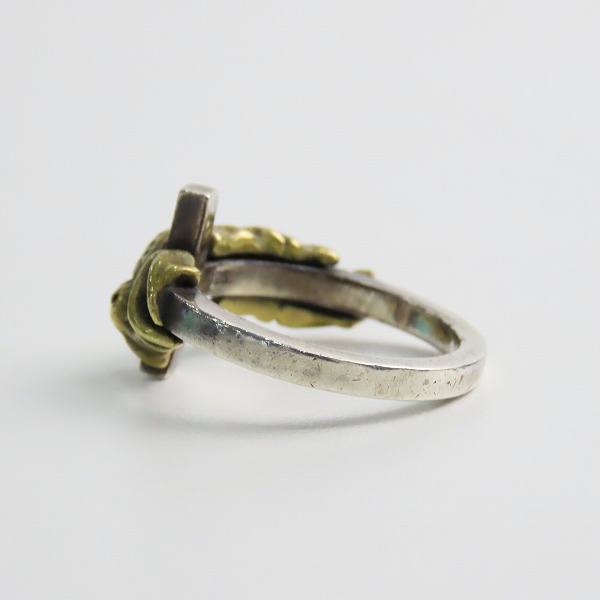 実際に弊社で買取させて頂いたBizarre/ビザール クロス/スカル リング 21.5号の画像 2枚目