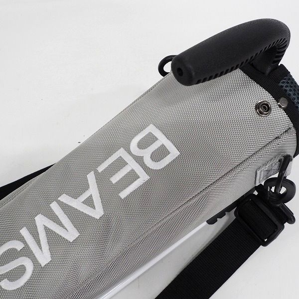 実際に弊社で買取させて頂いたBEAMS GOLF/ビームスゴルフ スタンド式 2分割クラブケース ショルダー付き グレー系の画像 4枚目