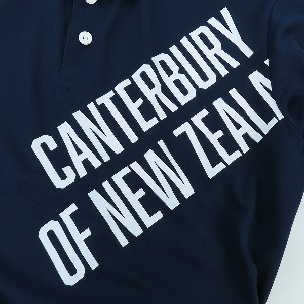 実際に弊社で買取させて頂いた【未使用】Canterbury/カンタベリー ポロシャツ ネイビー RA30373/XLの画像 5枚目