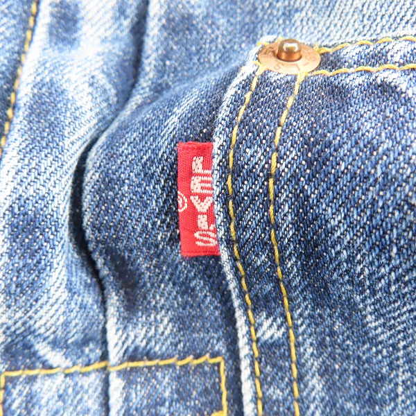 実際に弊社で買取させて頂いたLevi's/リーバイス 506XX 日本製 復刻 BIG E/ボタン裏刻印J02 1st タイプデニムジャケット/71506XX/38の画像 4枚目