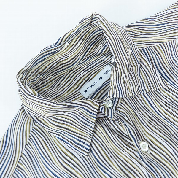 実際に弊社で買取させて頂いた【JPタグ】ETRO/エトロ 長袖シャツ Sの画像 5枚目