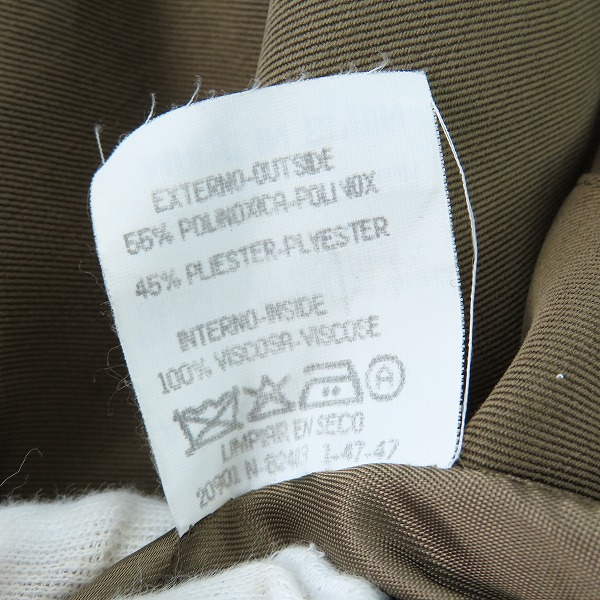 実際に弊社で買取させて頂いたADOLFO DOMINGUEZ/アドルフォドミンゲス ロングコート/48の画像 6枚目