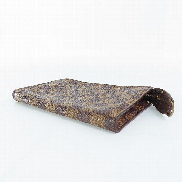 実際に弊社で買取させて頂いたLOUIS VUITTON/ルイヴィトン ダミエ・エベヌ マレ用付属ポーチ ネックストラップ付きの画像 2枚目