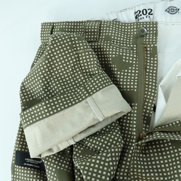 実際に弊社で買取させて頂いたN.HOOLYWOOD×DICKIES/エヌハリウッド×ディッキーズ REBEL FABRIC by UNDERCOVER ワークパンツ 2212-CP26-003/38の画像 6枚目