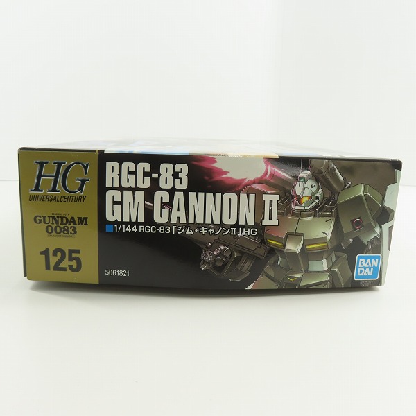 実際に弊社で買取させて頂いた【未組立】BANDAI/バンダイ HG 1/144 機動戦士ガンダム0083 STARDUST MEMORY RGC-83 GM CANNON Ⅱ/ジム キャノンⅡの画像 3枚目