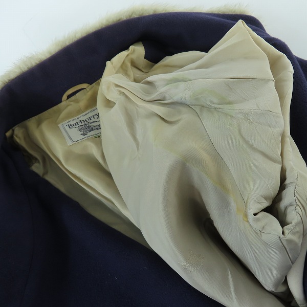 実際に弊社で買取させて頂いたBURBERRYS/バーバリーズ ミンクファー ウールコート /FN040-762/9AB2の画像 5枚目