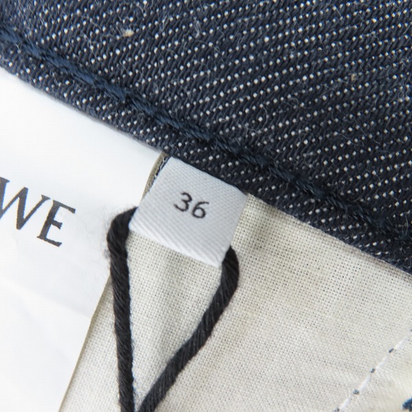 実際に弊社で買取させて頂いたLOEWE/ロエベ アナグラム コットンデニム D2292110UN/36の画像 4枚目