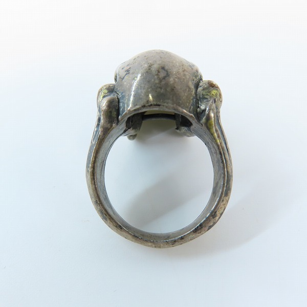 実際に弊社で買取させて頂いたLEATHERS&TREASURES/レザーズ＆トレジャーズ スカル リング 19-19.5号の画像 5枚目