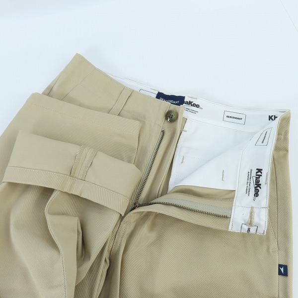 実際に弊社で買取させて頂いたDESCENDANT/ディセンダント DC-6 COTTON TWILL TROUSERS OG トラウザーパンツ 1　の画像 5枚目