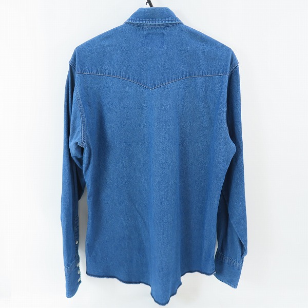 実際に弊社で買取させて頂いたWrangler/ラングラー 80s/ヴィンテージ デニム ウエスタンシャツ の画像 1枚目