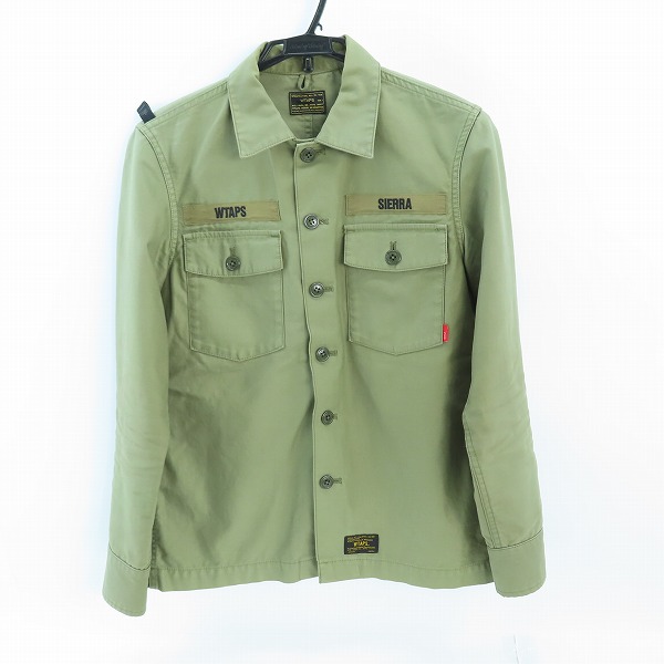実際に弊社で買取させて頂いたWTAPS/ダブルタップス 14AW BUDS L/S 長袖 ミリタリー シャツ 142GWDT-SHM02 1
