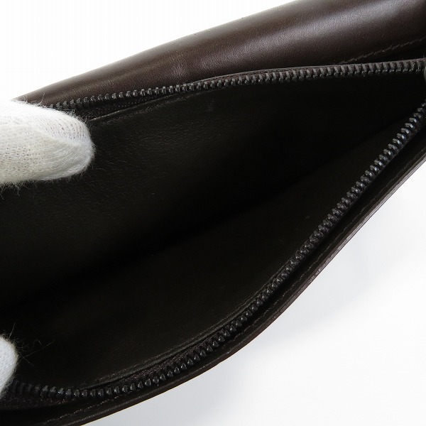 実際に弊社で買取させて頂いたdunhill/ダンヒル レザー ロゴ 2つ折り 長財布の画像 5枚目