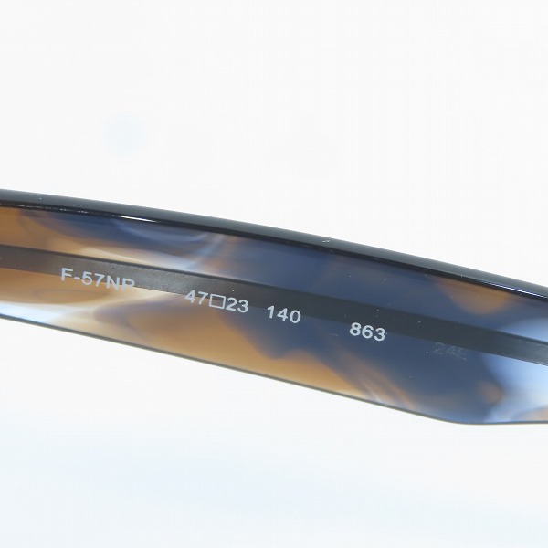 実際に弊社で買取させて頂いた999.9/フォーナインズ feelsun フィールサン アイウエア/サングラス F-57NPの画像 4枚目