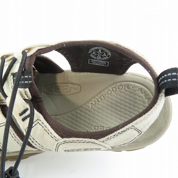 実際に弊社で買取させて頂いたKEEN/キーン NEWPORT CANVAS/ニューポートキャンバス サンダル 1026222/27の画像 4枚目