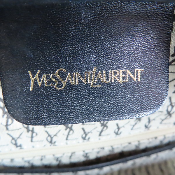 実際に弊社で買取させて頂いたYVES SAINT LAURENT/イブサンローラン レザー ハンドバッグの画像 4枚目