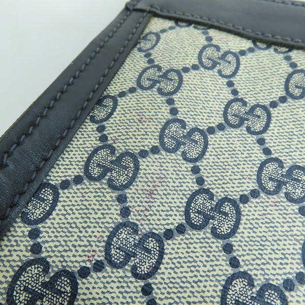 実際に弊社で買取させて頂いたGUCCI/グッチ オールド クラッチバッグ ポーチ シェリーライン GG柄の画像 8枚目