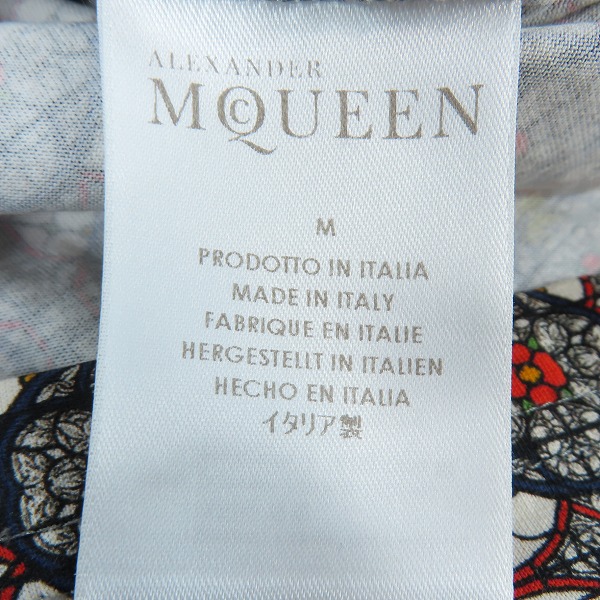 実際に弊社で買取させて頂いたAlexander McQueen/アレキサンダーマックイーン スカル/総柄 Tシャツ/Sの画像 3枚目