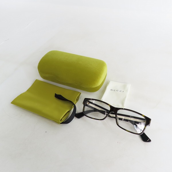 実際に弊社で買取させて頂いた(1)GUCCI/グッチ メガネフレーム アイウェア GG0344OA-002の画像 9枚目