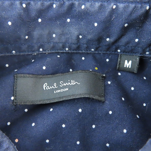 実際に弊社で買取させて頂いたPaul Smith/ポールスミス ドット柄 長袖シャツ pl-cr-70046/Mの画像 2枚目