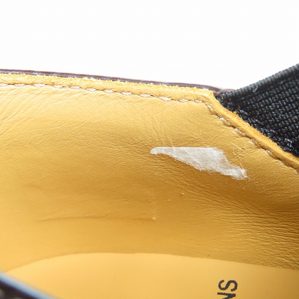 実際に弊社で買取させて頂いたDr.Martens×COMME des GARCONS/ドクターマーチン×コムデギャルソン EMILS サイドゴアシューズ 15170601/UK3の画像 6枚目