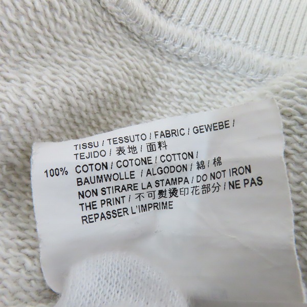 実際に弊社で買取させて頂いたSAINT LAURENT/サンローラン ロボットプリント スウェット トレーナー 557556 YBDW2/Mの画像 4枚目