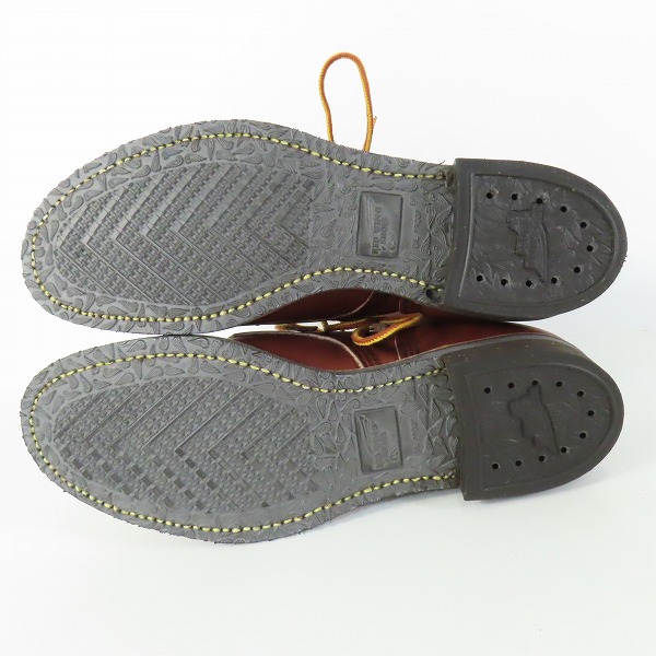 実際に弊社で買取させて頂いたRED WING/レッドウィング 羽タグ 957 RUGGED WORK BOOT ワークブーツ 7Dの画像 2枚目