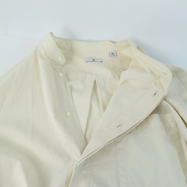 実際に弊社で買取させて頂いた+J/プラスジェイ UNIQLO×JIL SANDER スーピマコットンオーバーサイズシャツ 331-436114/3XLの画像 5枚目
