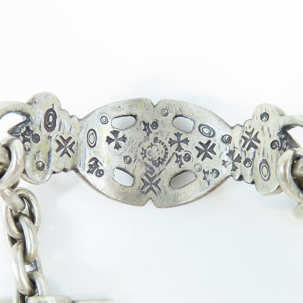 実際に弊社で買取させて頂いた【ギャラ付】GABOR/ガボール ガボラトリー ダブルクラウンスカルプテッドオーバルwスモールオーバルリンクブレスレットの画像 5枚目