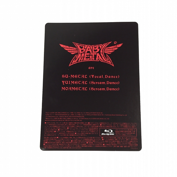 実際に弊社で買取させて頂いたBlu-ray/BD/ブルーレイ BABYMETAL/ベビーメタル  LIVE LEGEND 1999 1997 APOCALYPSEの画像 4枚目