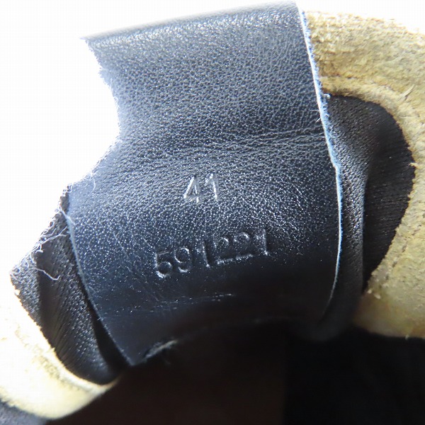 実際に弊社で買取させて頂いたLOEWE/ロエベ フローランナー レザースニーカー 591221/41の画像 4枚目