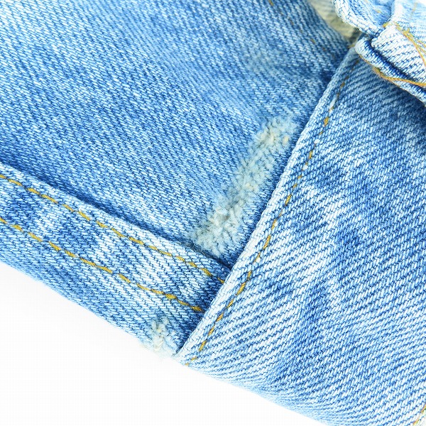 実際に弊社で買取させて頂いたLEVI'S/リーバイス 刻印525 スモールe 均等V 4th ヴィンテージ/ビンテージ デニムジャケットの画像 9枚目