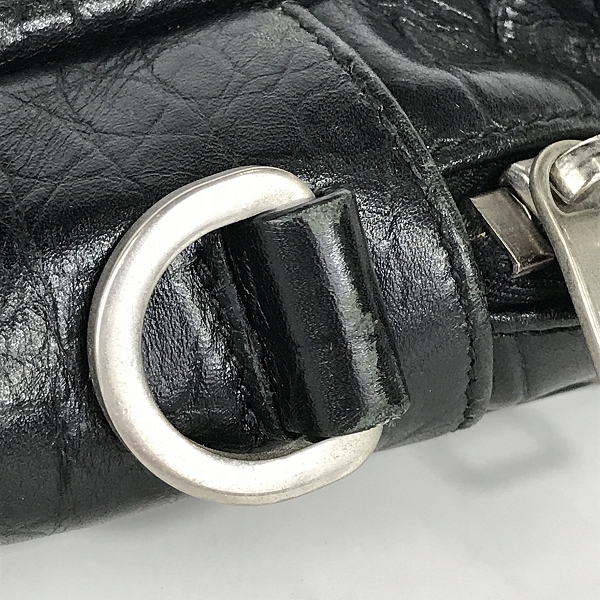 実際に弊社で買取させて頂いたSAINT LAURENT PARIS/サンローラン パリ クロコ型押し レザー ブリーフバッグの画像 7枚目