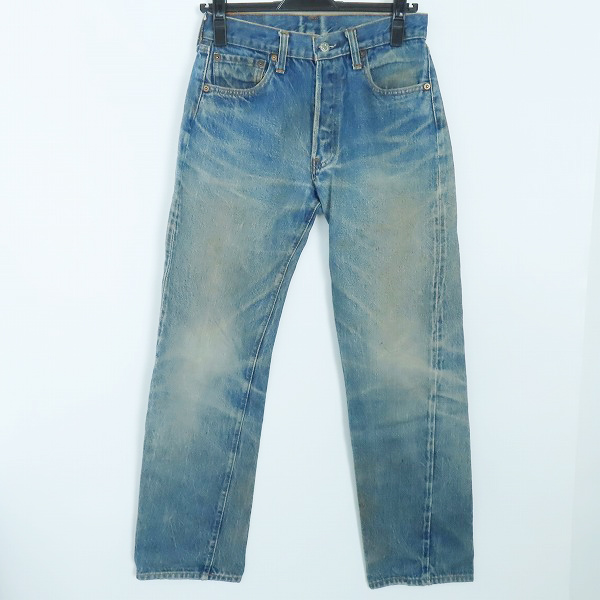 実際に弊社で買取させて頂いたLevis/リーバイス 501 ヴィンテージ 66後期 刻印6 スモールe ボタンフライ デニムパンツ 