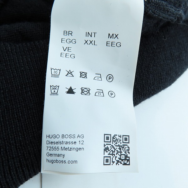 実際に弊社で買取させて頂いたHUGO BOSS/ヒューゴボス長袖ニットポロシャツ/XXLの画像 3枚目
