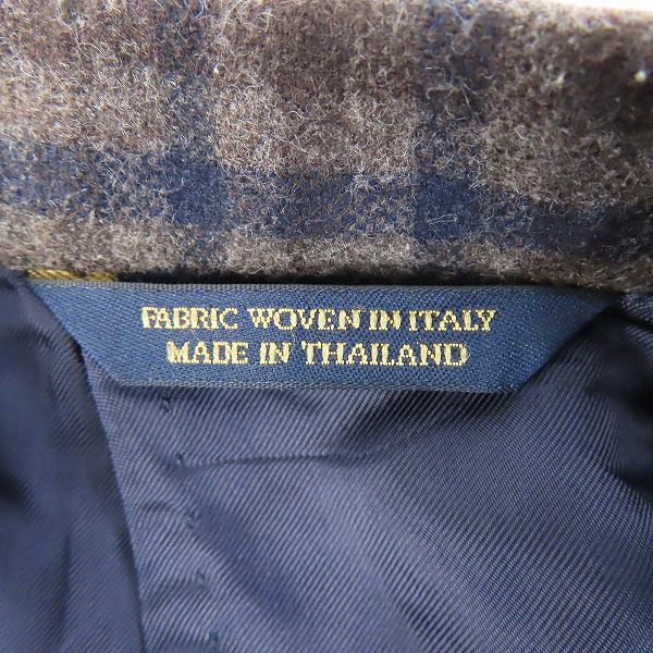 実際に弊社で買取させて頂いたBrooks Brothers/ブルックスブラザーズ 1818 チェック柄 ジャケット/37Sの画像 2枚目
