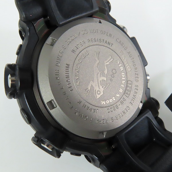 実際に弊社で買取させて頂いたG-SHOCK/Gショック FROGMAN MEN IN BLACK 2 フロッグマン DW-8200BM-1Tの画像 3枚目