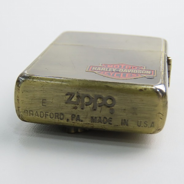 実際に弊社で買取させて頂いたZIPPO/ジッポー HARLEY-DAVIDSON/ハーレーダビッドソン THE AMERICAN LEGEND メタル貼り/1994年製の画像 3枚目