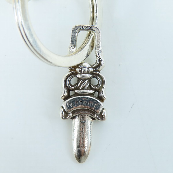 実際に弊社で買取させて頂いたCHROME HEARTS/クロムハーツ CLP CHN FANCY-S ファンシーリンク キーチェーン ｗ/ダガー ショートの画像 4枚目