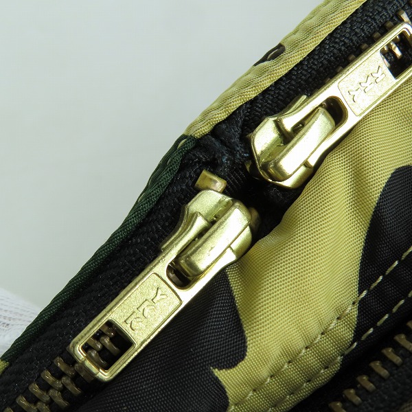 実際に弊社で買取させて頂いたPORTER×A BATHING APE/ポーター×エイプ TANKER/タンカー ショルダーバッグ 6933-482-100の画像 9枚目