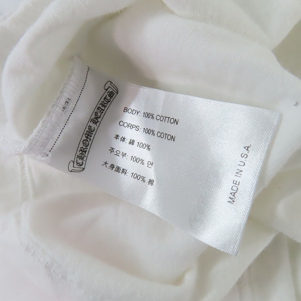 実際に弊社で買取させて頂いた【JPタグ】CHROME HEARTS/クロムハーツ セメタリー クロス マルチカラー 長袖 Tシャツ/Lの画像 6枚目