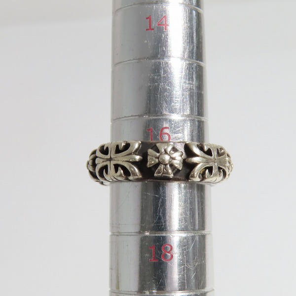 実際に弊社で買取させて頂いたA&G/エーアンドジー クロス シルバーリング 16.5～17号の画像 7枚目