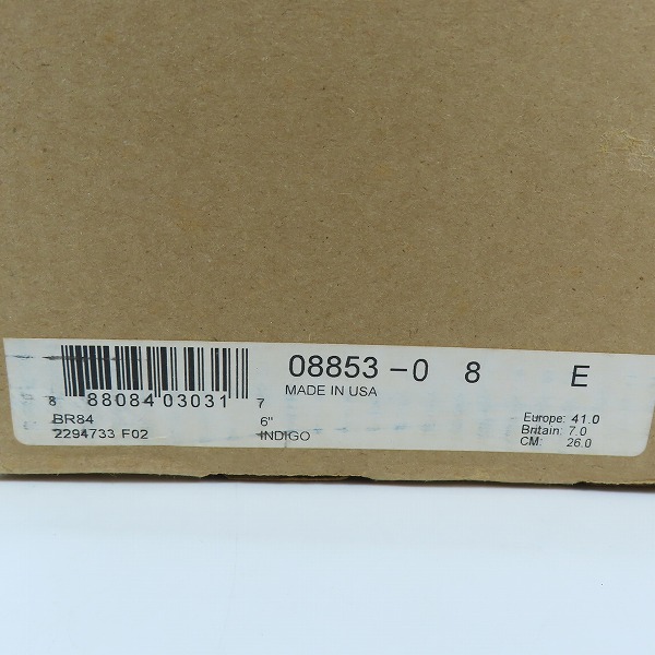 実際に弊社で買取させて頂いたRED WING/レッドウイング クラシックワーク モックトゥ ブーツ インデイゴポーテージ 8853/8Eの画像 8枚目