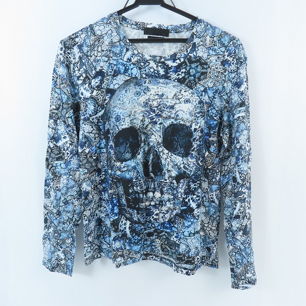 実際に弊社で買取させて頂いたAlexander McQueen/アレキサンダーマックイーン スカル/総柄 ロングスリーブ/ロングTシャツ/S