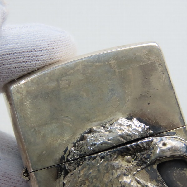 実際に弊社で買取させて頂いたZIPPO/ジッポー HARLEY-DAVIDSON/ハーレーダビッドソン イーグル ヘッド メタル/1991年製の画像 6枚目