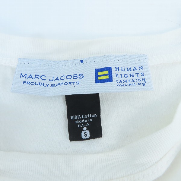 実際に弊社で買取させて頂いたMARC JACOBS/マークジェイコブス HUMAN LIGHT プリント Tシャツ Sの画像 2枚目