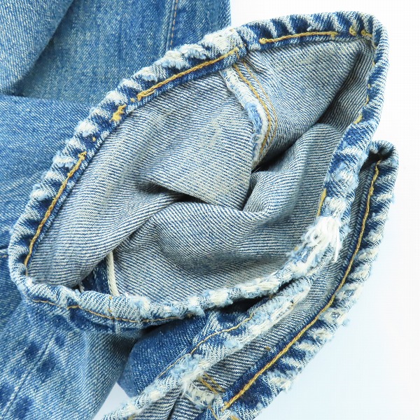 実際に弊社で買取させて頂いたLEVI'S/リーバイス 501 66前期 ボタン裏刻印6/点々/ビッグE ヴィンテージ/ビンテージ デニムパンツの画像 9枚目